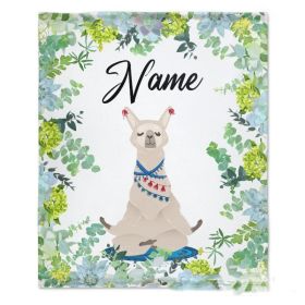 Personalized Name Flannel Milestone Blanket (Option: 9style-100X150cm)