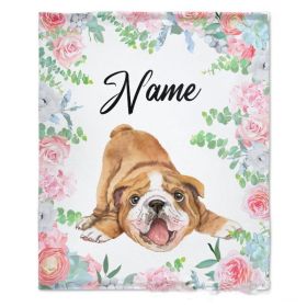 Personalized Name Flannel Milestone Blanket (Option: 14style-100X150cm)