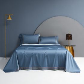 Cotton Single Bed Sheet Pillowcase Three Piece Set (Option: Color2-160x230)