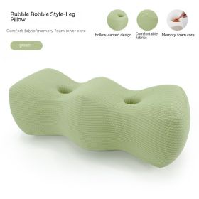 Protection Pad For Leg Color Matching Memory Foam Leg Shaping Pillow Raised Knee Pad (Option: Bubble Dragon Green-55x23x21cm)