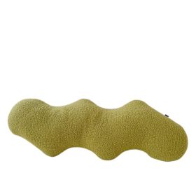 Special-shaped Pillow Sofa Cushion Long Bedside Soft Cushion (Option: Bend Matcha-See Details)